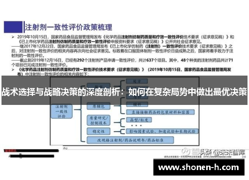 战术选择与战略决策的深度剖析：如何在复杂局势中做出最优决策