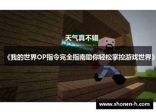 《我的世界OP指令完全指南助你轻松掌控游戏世界》